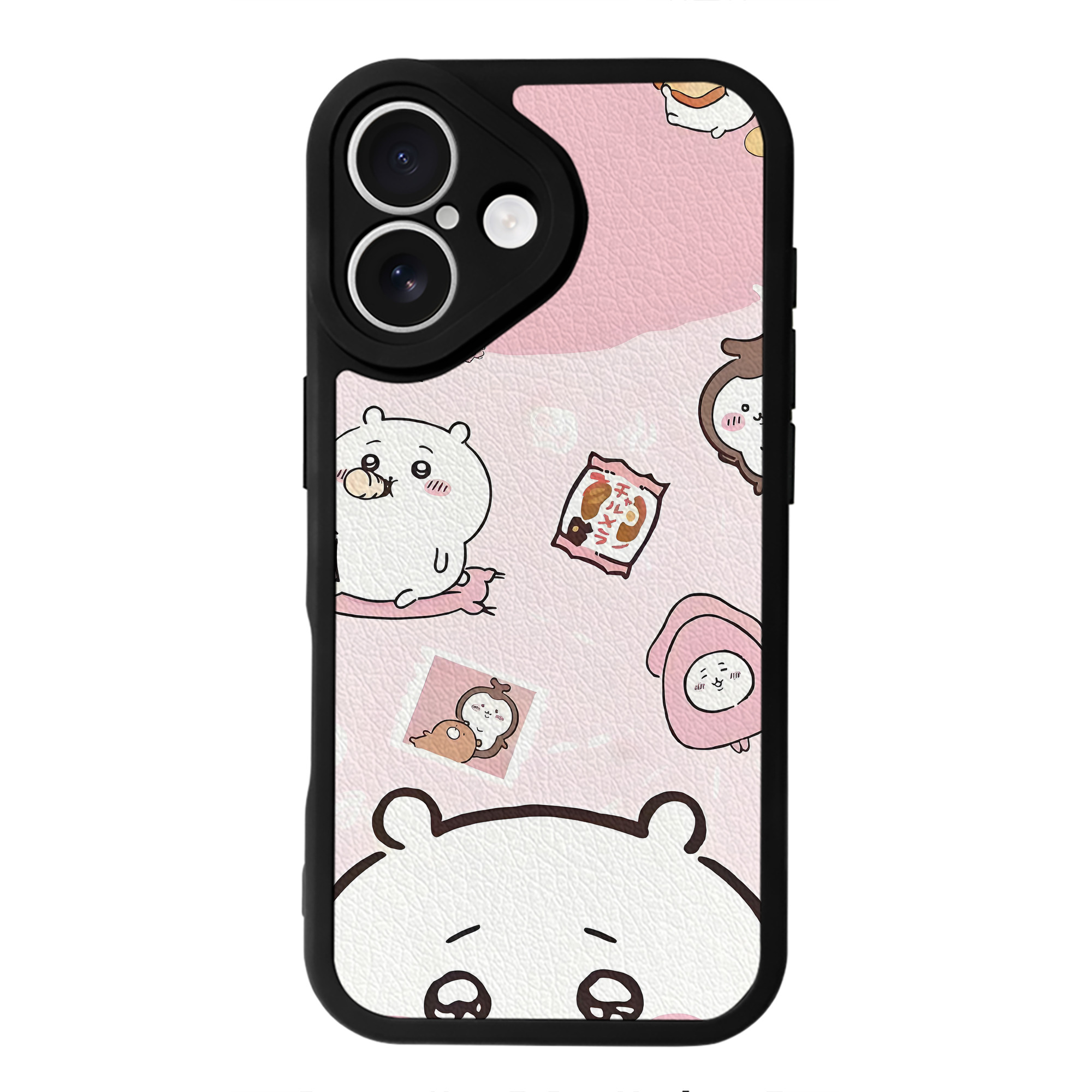（画像用） ちいかわ Chii-kawa 【iPhone 16シリーズ対応】シリコンスマホケース（レザー調） 材質：シリコン